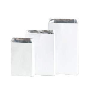 Bolsas forradas con papel de aluminio blanco